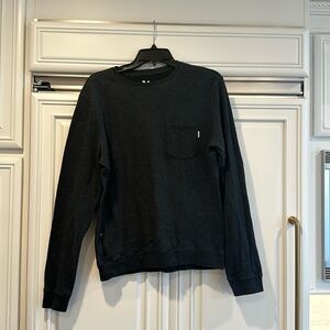 Vuori grey pullover with pocket and small side zip. Worn once.